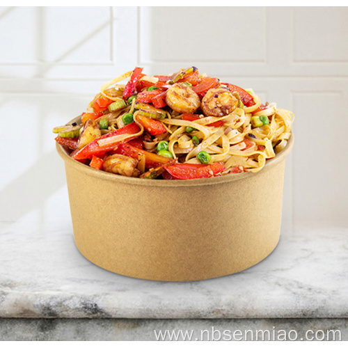 Food packing box microwave kraft paper bowl